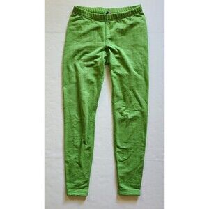 Mountain Equipment Co Op Womens SZ M Baselayer Poly Waffle Knit Green